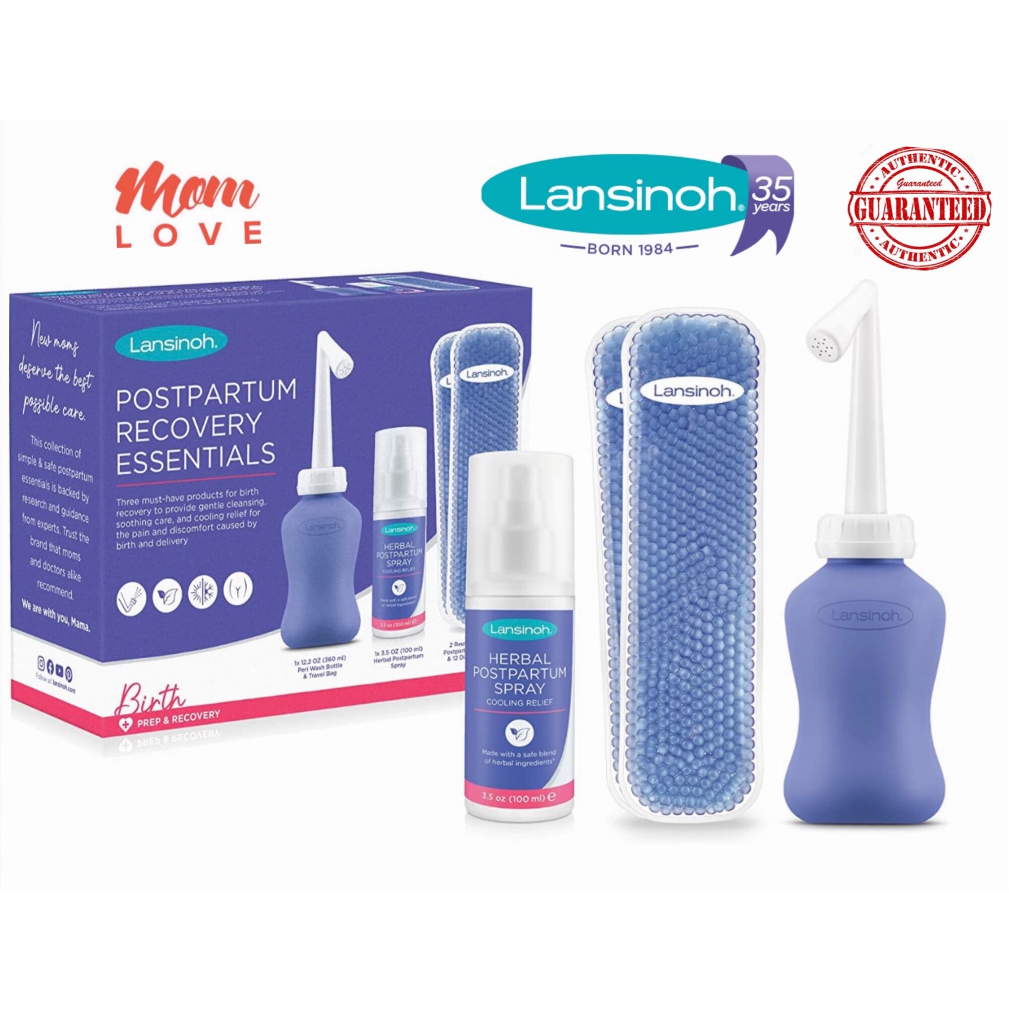 ?Ready Stock?Brand New Original Lansinoh Postpartum Essentials Recovery Bundle for Baby Showers New Mom