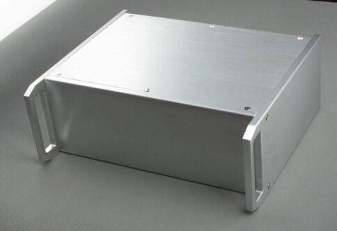Pure Silver SPL All-Aluminum Chassis with Handle Bz3212 Can Be Used as Power Amplifier/Front Stage/Decoding/Tube Amplifier