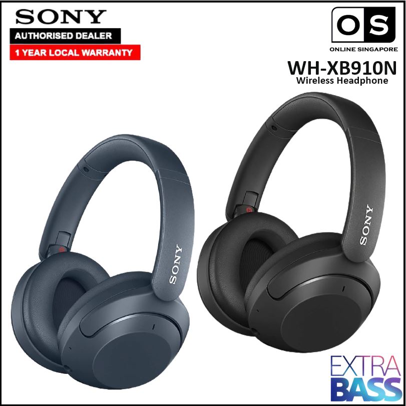 Online Singapore - Sony WH-XB910N EXTRA BASS Wireless Noise Cancelling Headphones