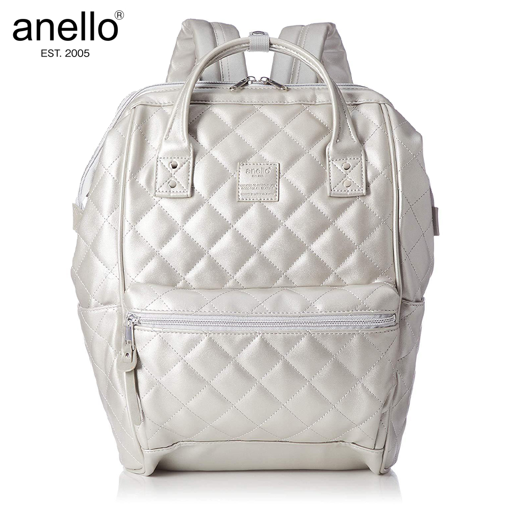 Anello Couch Series Quilted Faux Leather Backpack AH-B3001 - Large Size