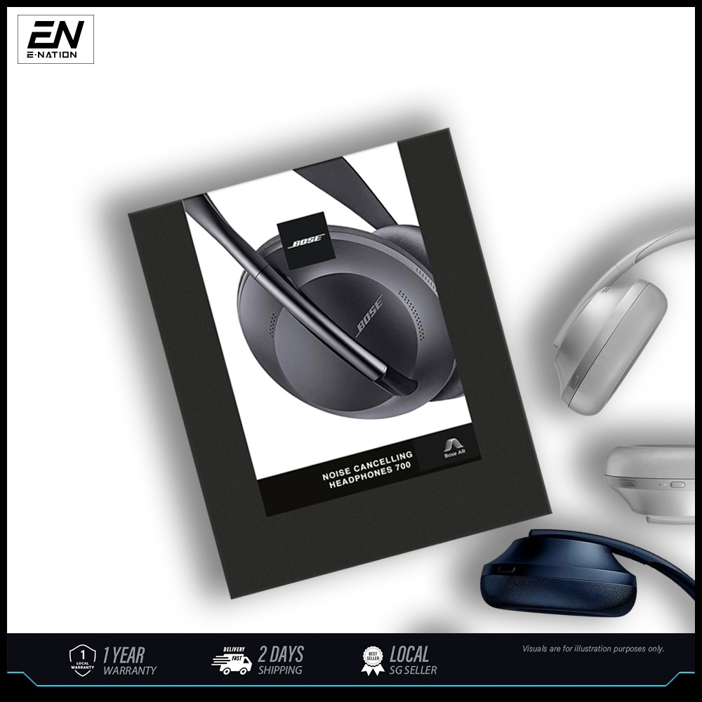 Bose 700 Noise Cancelling Headphones — Wireless, Bluetooth, Over Ear Headphones with Built-In Microphone for Clear Calls & Voice Control