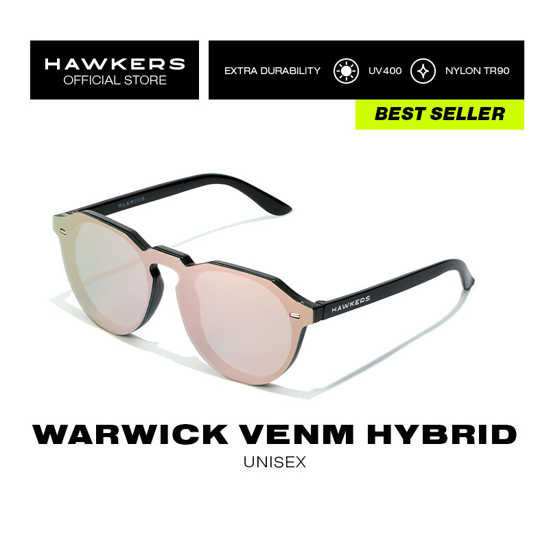 Hawkers - Warwick Venm Hybrid Rose Gold Black Sunglasses UV400 Men Women VWTR04