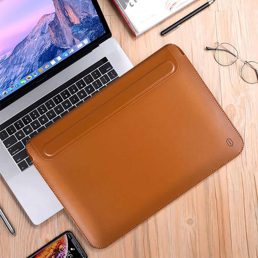 WIWU 16.2 inch Untraslim Laptop Stand Sleeve for MacBook Pro 2021 A2485, 15-inch Old MacBook Pro Retina Ultrabook Notebook Bag Case
